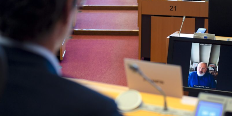 Exchange of views with Frans Timmermans, Executive Vice-President of the European Commission in charge of the European Green Deal, with MEPs in the ENVI Committee [EP/DIEFEMBACQ]