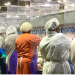 Tyson Foods workers at the company’s poultry processing plant in Camilla, Georgia. Photograph: AP
