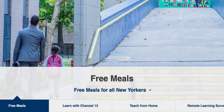 Free lockdown meals policy from NYC education department