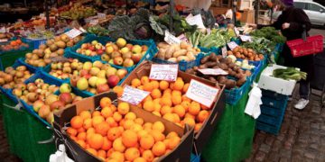 Oranges will cost 12% more, while the price of cucumbers will rise by 16%, says the British Retail Consortium. Photograph: Kumar Sriskandan/Alamy