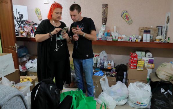 Belarus protesters food