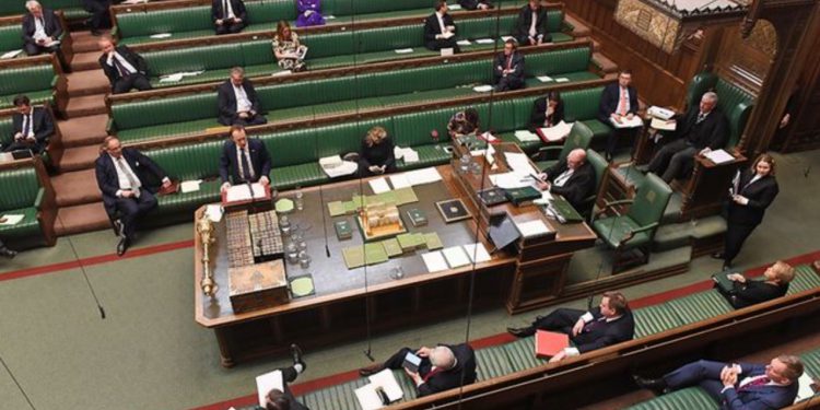 MPs in the House of Commons during the Covid-19 pandemic - Credit: Jessica Taylor/UK Parliament