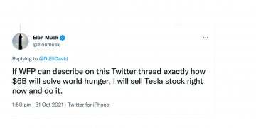 Will the UN and Elon Musk solve hunger over Twitter?