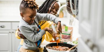 “Children mimic adult behaviours, so cooking and tasting at home are great." Pic: Brooke Lark