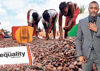 Tony’s Chocolonely hired the actor Idris Elba in 2020 to push its anti-exploitation message SIA KAMBOU/AFP/GETTY IMAGES; EMMA MCINTYRE/GETTY IMAGES