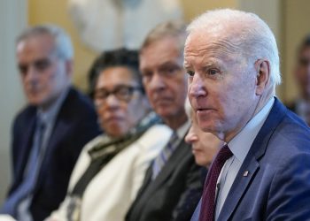President Joe Biden speaks during a Cabinet meeting at the White House on March 3. | Patrick Semansky/AP Photo