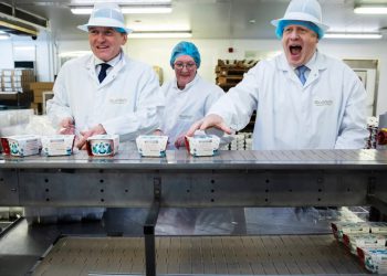 George Eustice and Boris Johnson